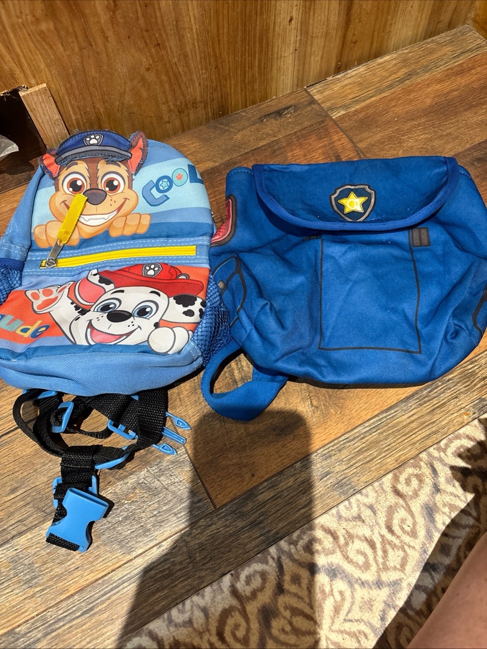 Nickelodeon paw patrol lot of 2 backpacks (small toddler sized)